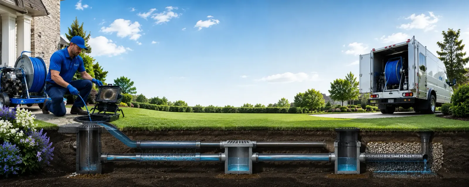 Outdoor drain cleaning information for Barhamsville, VA